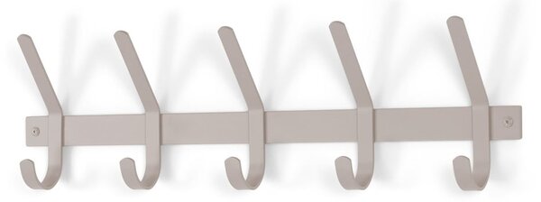 Кафяво-сива метална стенна закачалка 70 cm Dexter – Spinder Design