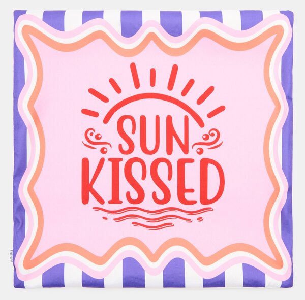 Sinsay - Декоративна възглавница с надпис Sun Kissed - пастелнорозово