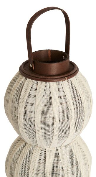 Дървен/текстилен фенер (височина 48 cm) Arbore – Light & Living