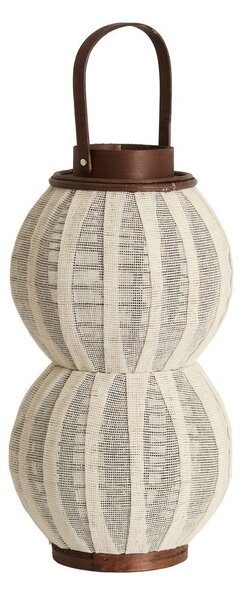 Дървен/текстилен фенер (височина 48 cm) Arbore – Light & Living