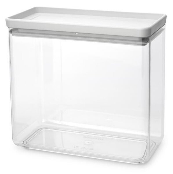 Кутия за съхранение Brabantia Tasty+ Stackable 1008876, 3.5 л, Силиконово уплътнение, Без BPA, Светлосив