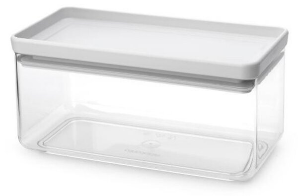 Кутия за съхранение на продукти Brabantia Tasty+ Stackable 1008874, 1.5 л, Силиконово уплътнение, Без BPA, Светлосив