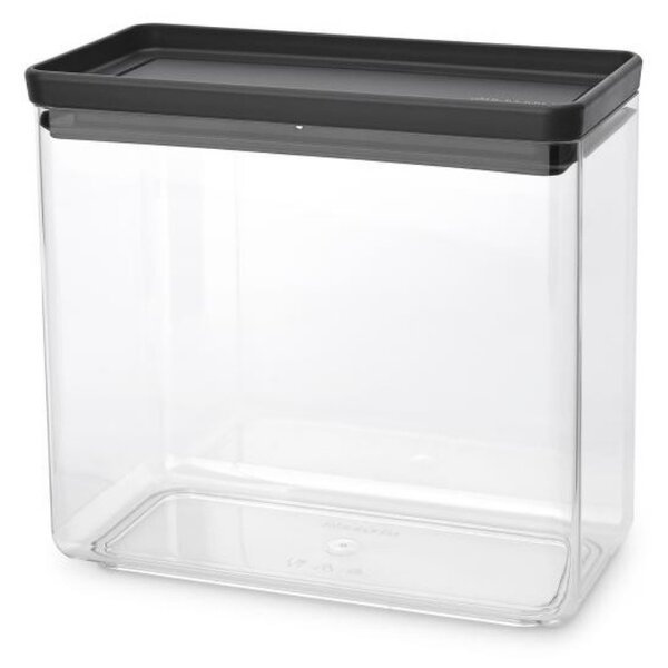 Кутия за съхранение Brabantia Tasty+ Stackable 1008875, 3.5 л, Силиконово уплътнение, Без BPA, Тъмносив