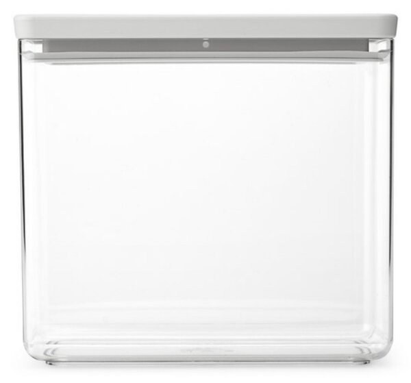 Кутия за съхранение Brabantia Tasty+ Stackable 1008876, 3.5 л, Силиконово уплътнение, Без BPA, Светлосив