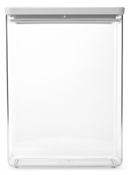 Кутия за съхранение Brabantia Tasty+ Stackable 1008878, 5.4 л, Силиконово уплътнение, Без BPA, Светлосив
