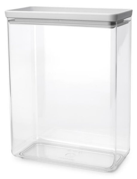 Кутия за съхранение Brabantia Tasty+ Stackable 1008878, 5.4 л, Силиконово уплътнение, Без BPA, Светлосив