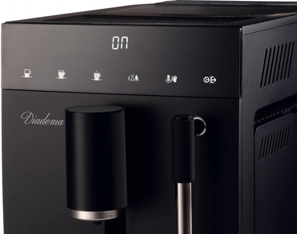 Кафеавтомат Ariete Diadema Automatica 1452/00, 1.5 л, Вградена мелачка, 1350W, 19 bar, Сензорен дисплей, Стиймър, Черен
