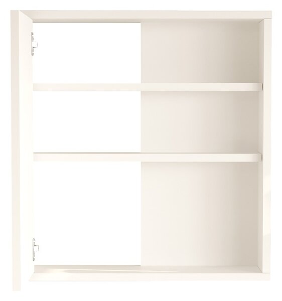 Шкаф за баня с огледало, Bagno, Pako World, бял, 60x14x63 см