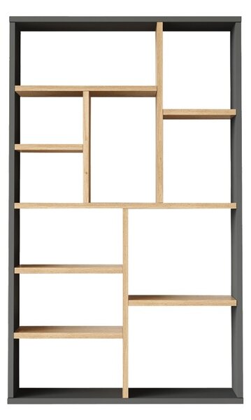 Библиотека с 10 отделения, Boteca, Pako World, антрацит, 75x22x123 см