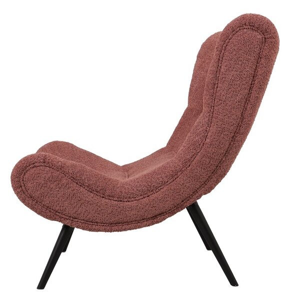 Фотьойл с табуретка, Silla, Pako World, пепел от рози, 97x80x100 см