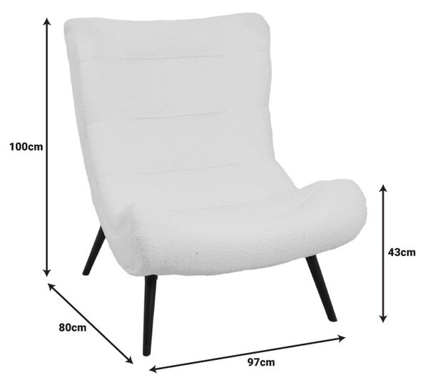 Фотьойл, Silla, Pako World, текстил, бежов, 97x80x100 см