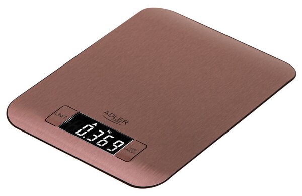 Кухненска везна Adler AD 3183, До 5 кг, ТАРА, Дигитален дисплей, Меден