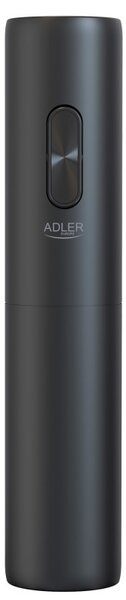 Електрически тирбушон Adler AD 4509, 20-24 мм, Нож за фолио, Черен