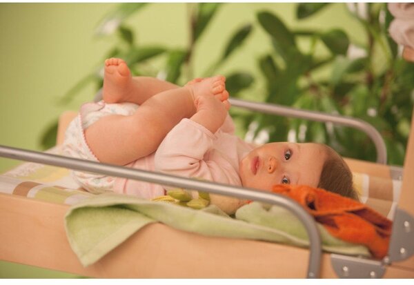 Висяща маса за преповиване от декор от бук в естествен цвят Dschungelbaby – Roba