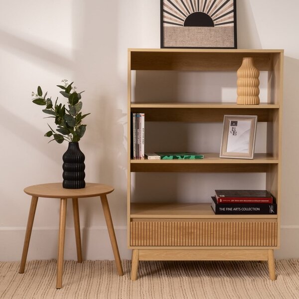 Библиотека в естествен цвят 80x120x40 cm Naroa – Casa Selección