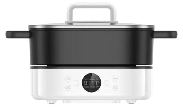Мултифункционален уред за готвене Xiaomi BHR9704EU, 2000W, 6l вместимост, 6 програми за готвене, бял