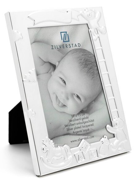 Метална стояща рамка в сребристо 27x11 cm Baby – Zilverstad
