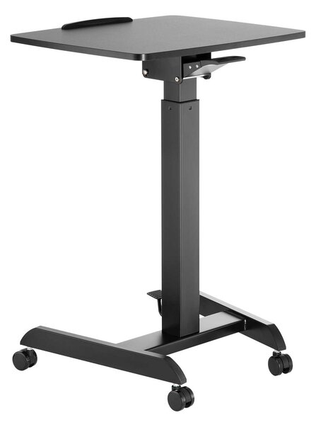 Маса Active, с регулируема височина, 600 х 520 х 758-1128 mm, правоъгълен плот, черна