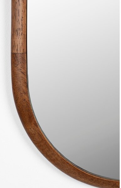 Стенно огледало от масивно дърво 26x120 cm Nyko – White Label