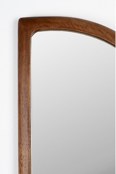 Стенно огледало от масивно дърво 26x120 cm Nyko – White Label