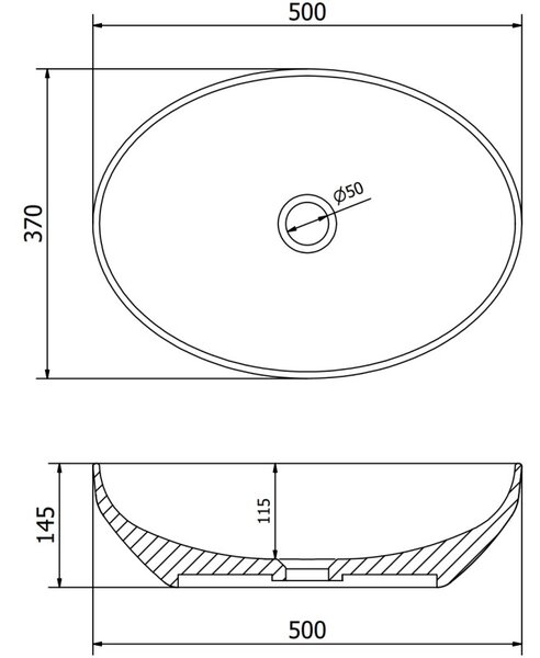 Mexen Cornelia плот върху плот 50 x 37 см, розов мат - 21885044