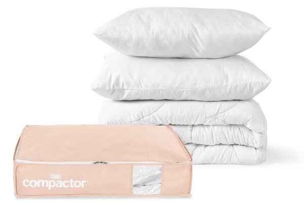 Вакуумна пластмасова кутия за съхранение под леглото 65x45x15,5 cm Pink Edition – Compactor