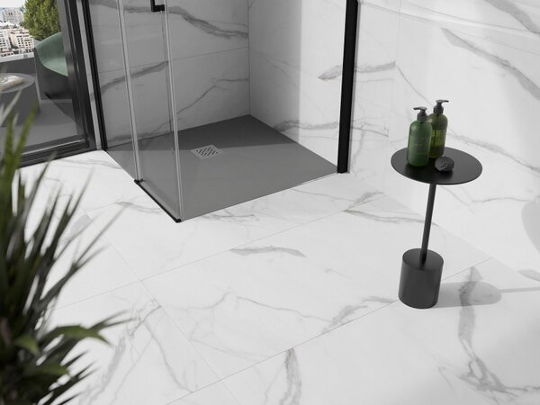 Mexen Stone+ композитен квадратен душов поднос 70 x 70 см, сив-бетон - 44617070