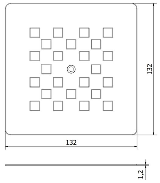 Mexen Stone+ маскировка за душ кабина, златиста - 44910050