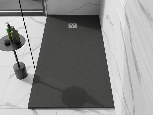 Mexen Stone+ правоъгълна композитна душ кабина 200 x 80 см, антрацит - 44718020