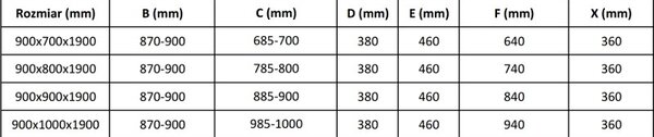 Mexen Apia плъзгаща се душ кабина 90 x 70 см, прозрачна, черна + поддушова