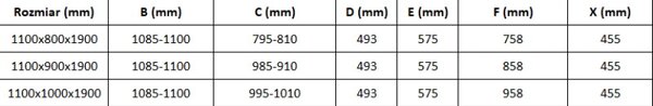 Mexen Omega-3S 3-стенна плъзгаща душ кабина 110x80 см, прозрачна, хром +