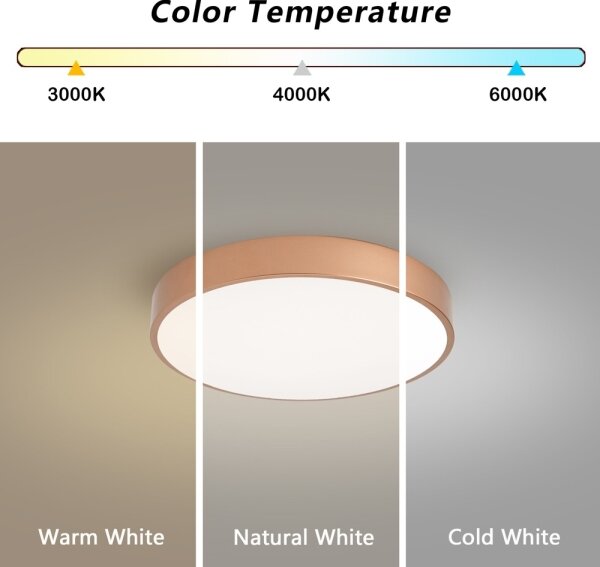 Brilagi - Димируем LED плафон POOL LED/48W/230V с диаметър 40 см, бронзов + дистанционно управление