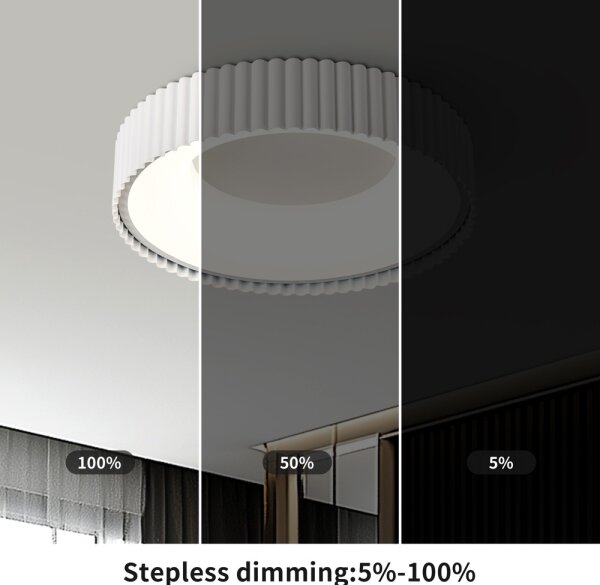 Brilagi - димируем LED плафон FALCON MODERN LED/30W/230V 40 см бял + дистанционно управление