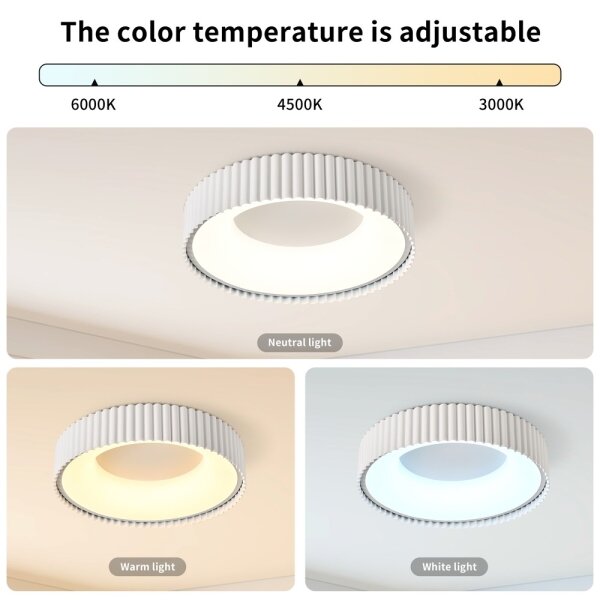 Brilagi - димируем LED плафон FALCON MODERN LED/30W/230V 40 см бял + дистанционно управление