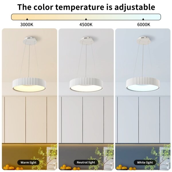 Brilagi - LED полилей с възможност за димиране FALCON MODERN LED/30W/230V Ø 40 см бял + дистанционно управление