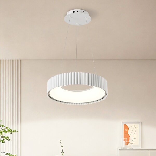 Brilagi - LED полилей с възможност за димиране FALCON MODERN LED/30W/230V Ø 40 см бял + дистанционно управление