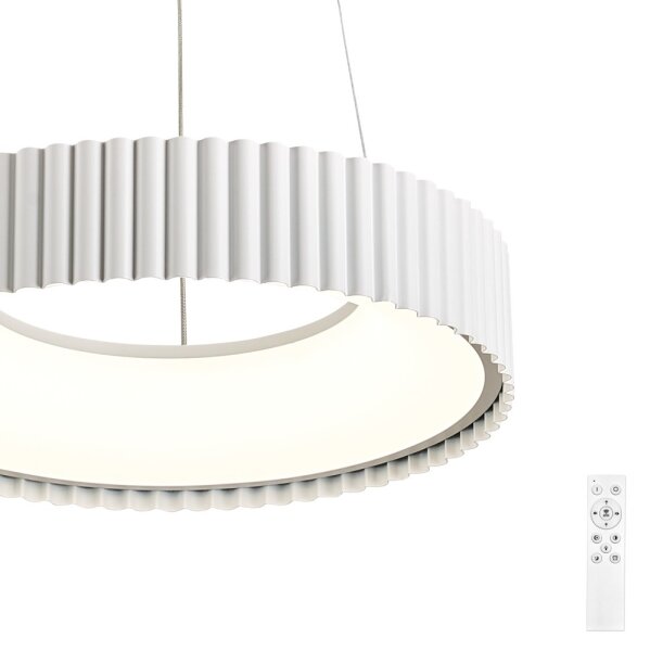 Brilagi - LED полилей с възможност за димиране FALCON MODERN LED/30W/230V Ø 40 см бял + дистанционно управление