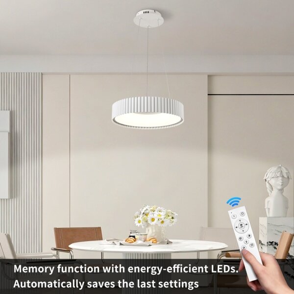 Brilagi - LED полилей с възможност за димиране FALCON MODERN LED/30W/230V Ø 40 см бял + дистанционно управление