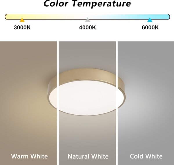 Brilagi - LED таванно осветително тяло POOL LED/36W/230V 3000/4000/6000K Ø 30 см златисто