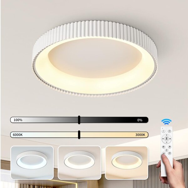 Brilagi - LED плафон с димиране FALCON MODERN LED/54W/230V 60 cm бял + дистанционно управление