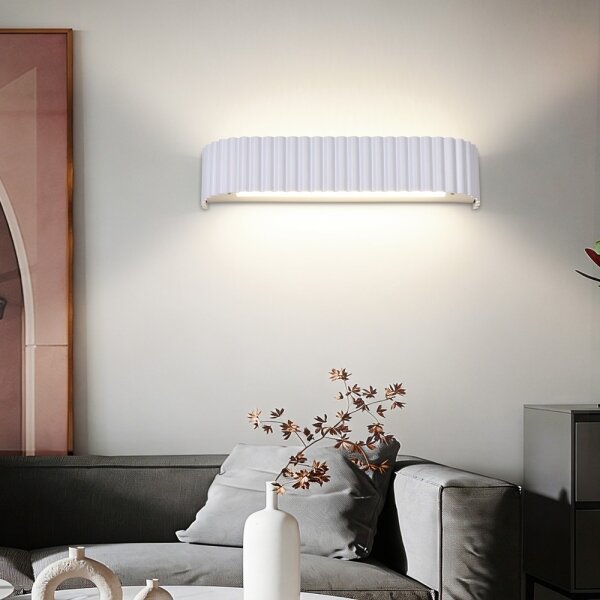 Brilagi - Димируемо стенено LED осветително тяло FALCON MODERN LED/14W/230V 40 см бяло + дистанционно управление