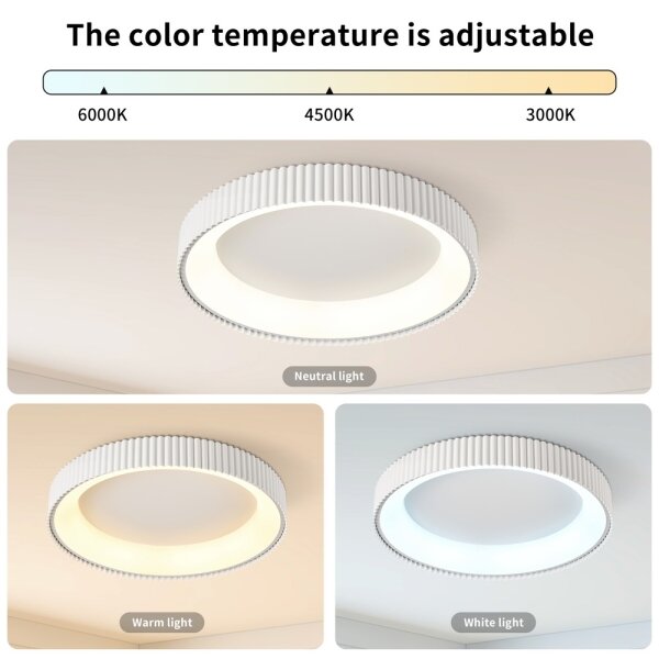 Brilagi - LED плафон с димиране FALCON MODERN LED/54W/230V 60 cm бял + дистанционно управление