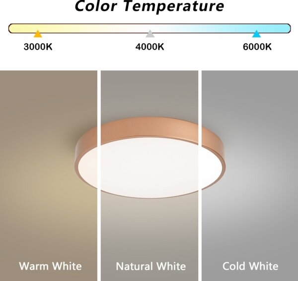 Brilagi - LED таванно осветително тяло POOL LED/48W/230V 3000/4000/6000K Ø 40 см бронзово