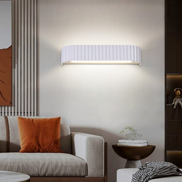 Brilagi - Димируемо стенено LED осветително тяло FALCON MODERN LED/14W/230V 40 см бяло + дистанционно управление