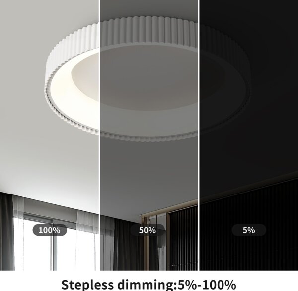 Brilagi - LED плафон с димиране FALCON MODERN LED/54W/230V 60 cm бял + дистанционно управление