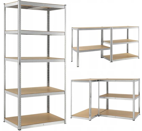 Метален стелаж за съхранение 222x90x40 см 875 кг