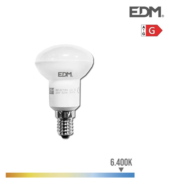 LED крушка EDM 5 W E14 G 350 lm (6400K)