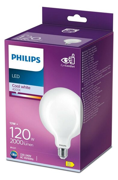 LED крушка Philips E27 13 W 2000 Lm (12,4 x 17,7 cm) (4000 K)