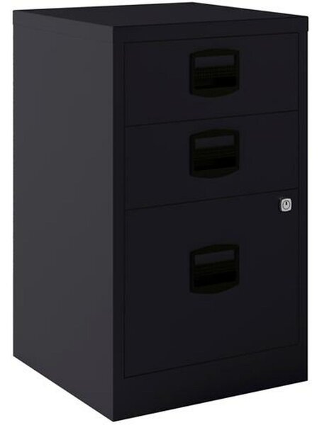 File cabinet Bisley Метал Стомана Антрацит A4 3 чекмеджета (67 x 41 x 40 cm)