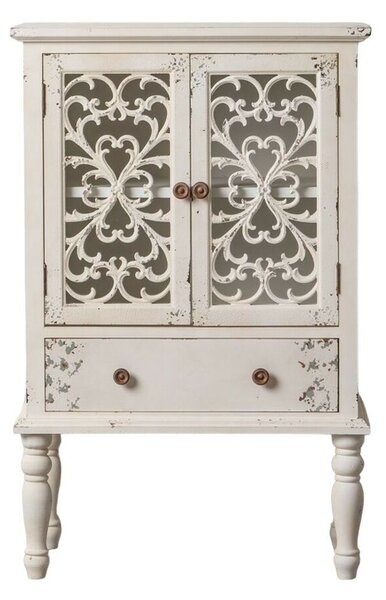 Шкаф SHABBY CHIC 71 x 40 x 111 cm Бял Cмърч Дървен MDF